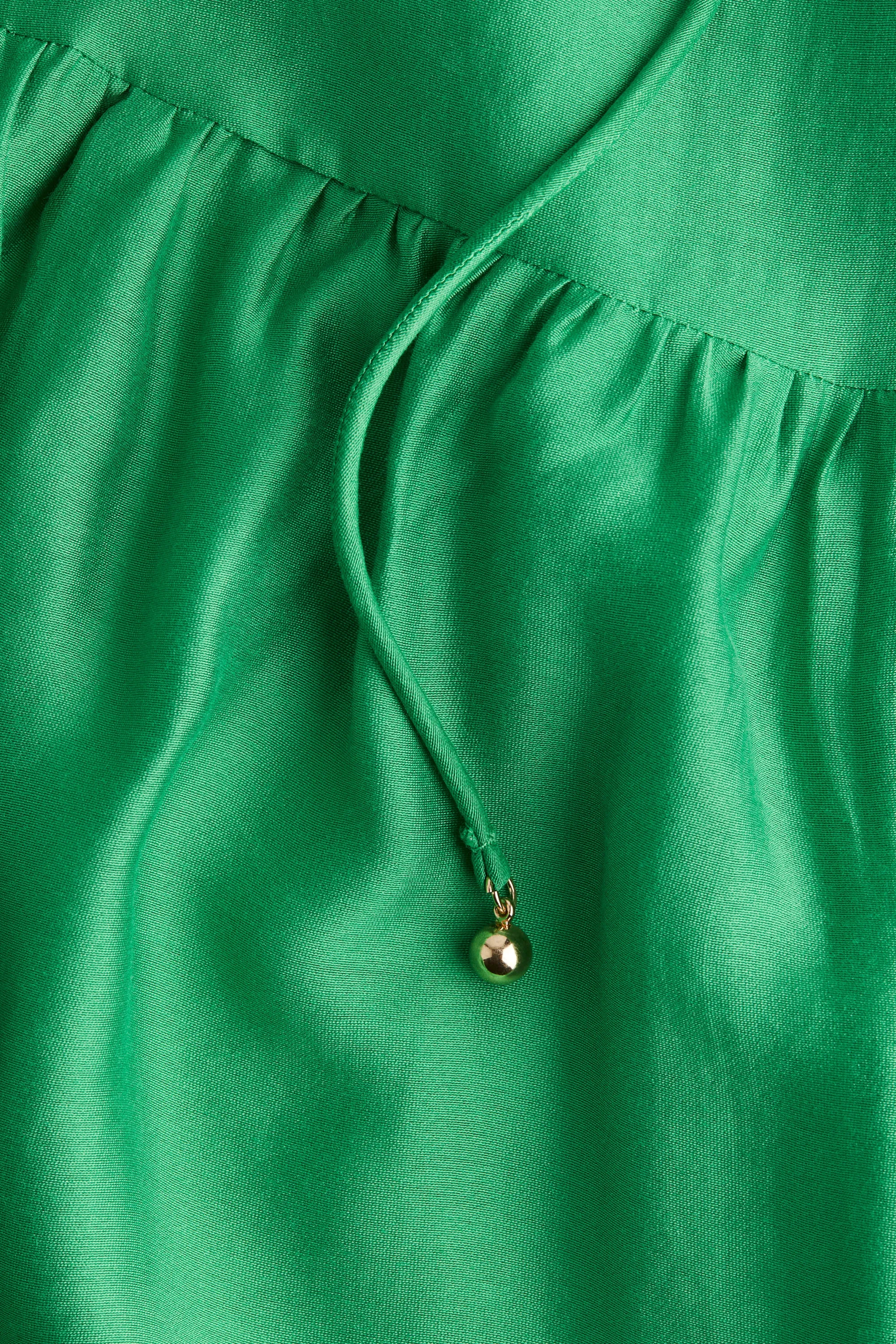 Robe oversize avec ceinture à nouer - Vert vif