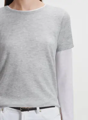 T-shirt en cachemire — photo 3
