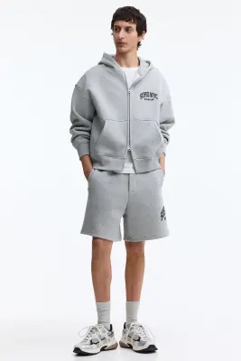 Short Relaxed Fit - Gris clair chiné/SoHo NYC — photo 1