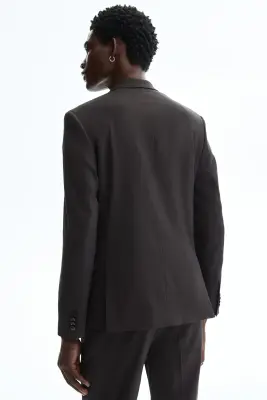 Veste Slim Fit - Marron foncé — photo 3