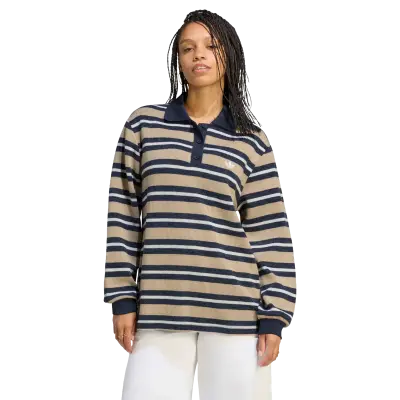 Adidas Striped Polo Khaki — photo 2