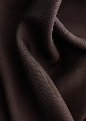 Robe midi à écharpe - Marron foncé — photo 1