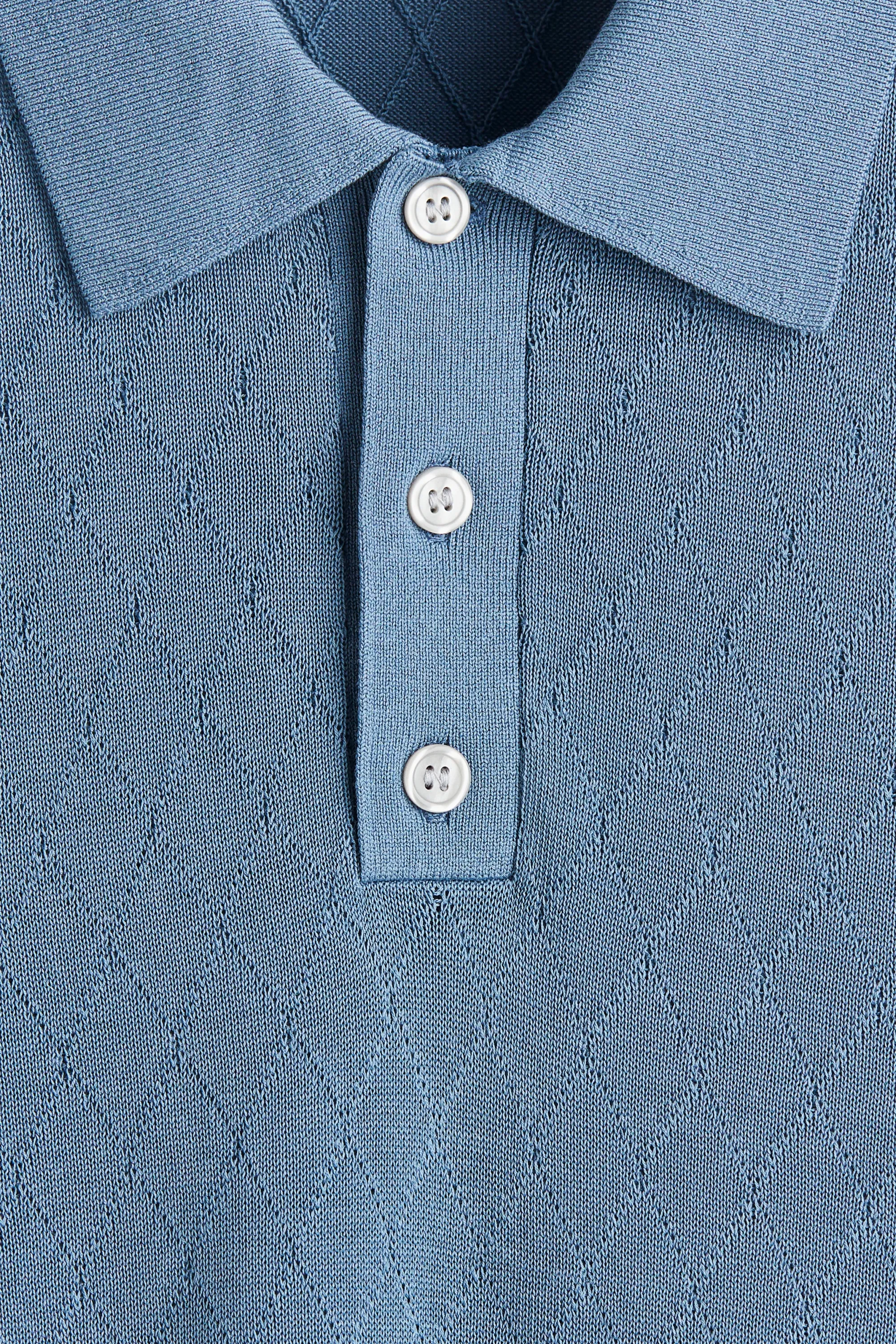 Polo Slim Fit - Bleu