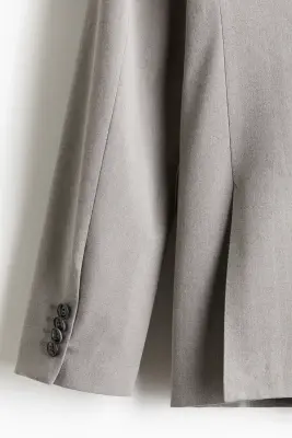 Veste Regular Fit à fermeture croisée - Gris clair — photo 2
