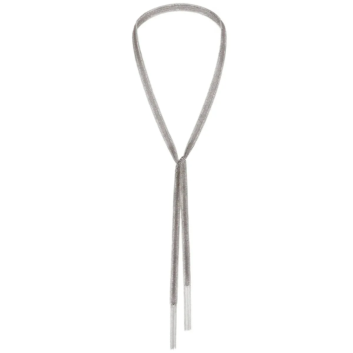 Collier ruban 1D005 silver - Marie Laure Chamorel