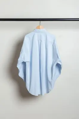 Everyday Shirts – GIORGIA 77DT1620 – CELESTE UNITO TINTO CAPO / GAR.DYED L.BLUE PLAIN — photo 4