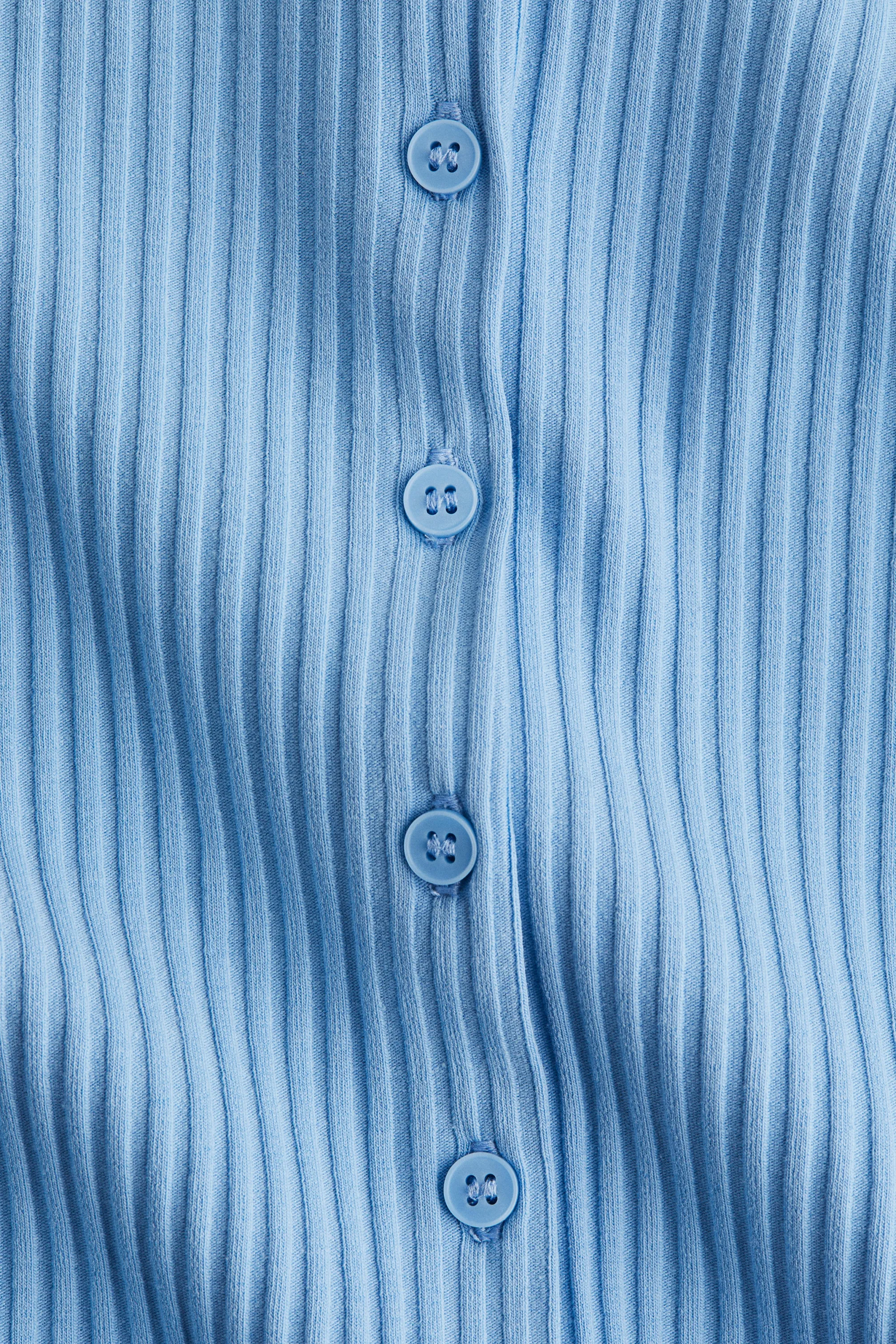 Gilet côtelé - Bleu