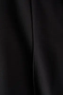 Pantalon jogger à jambes larges avec plis - Noir — photo 5