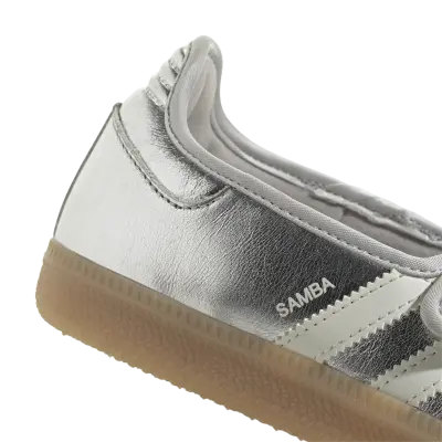 Adidas Samba Jane Silver Metallic Off White — photo 5