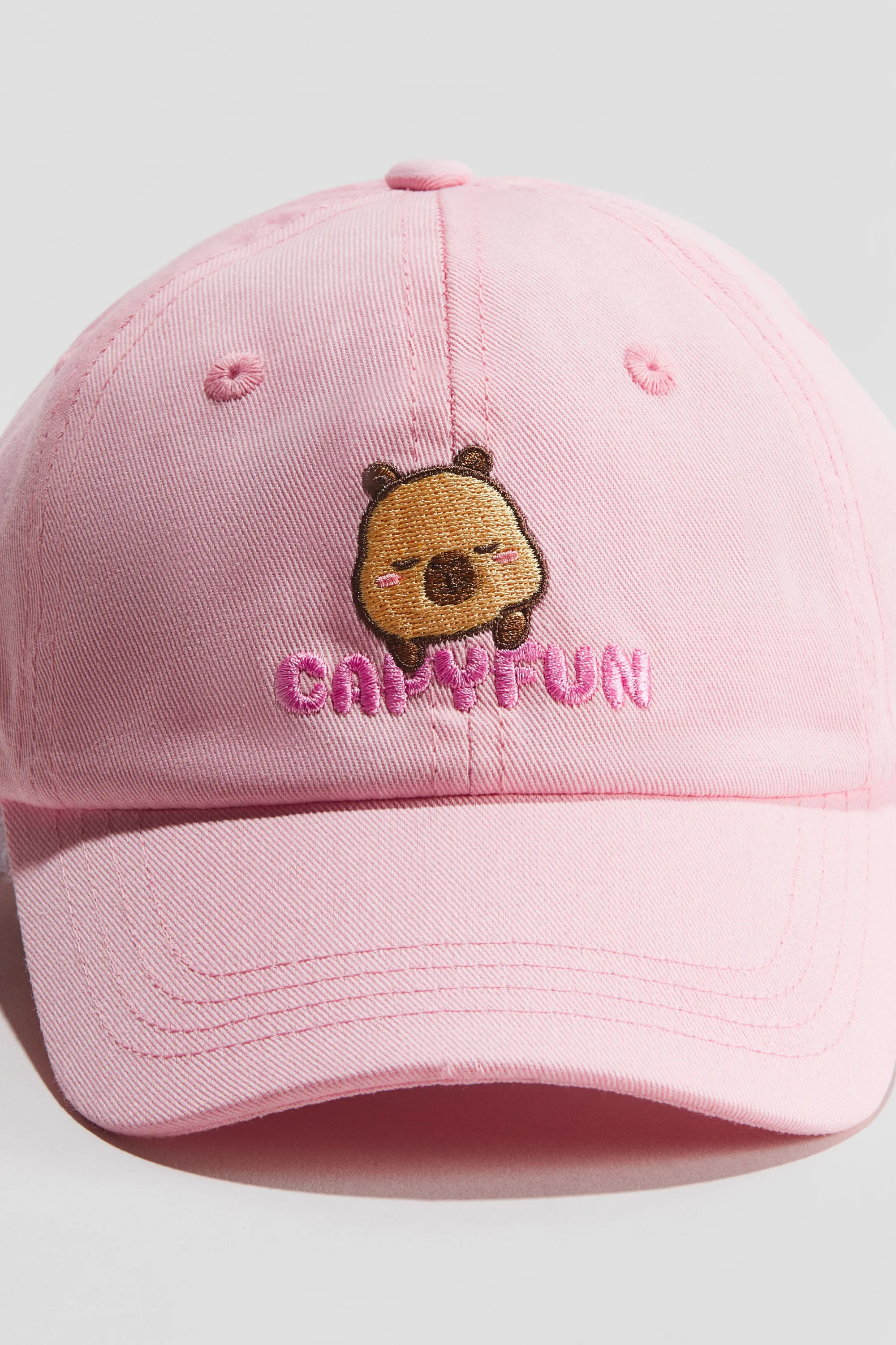 Casquette en coton - Rose/CapyFun