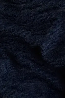 Polo en laine mérinos - Bleu marine — photo 3