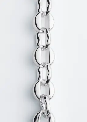 Collier à maillons polis - Argenté — photo 2