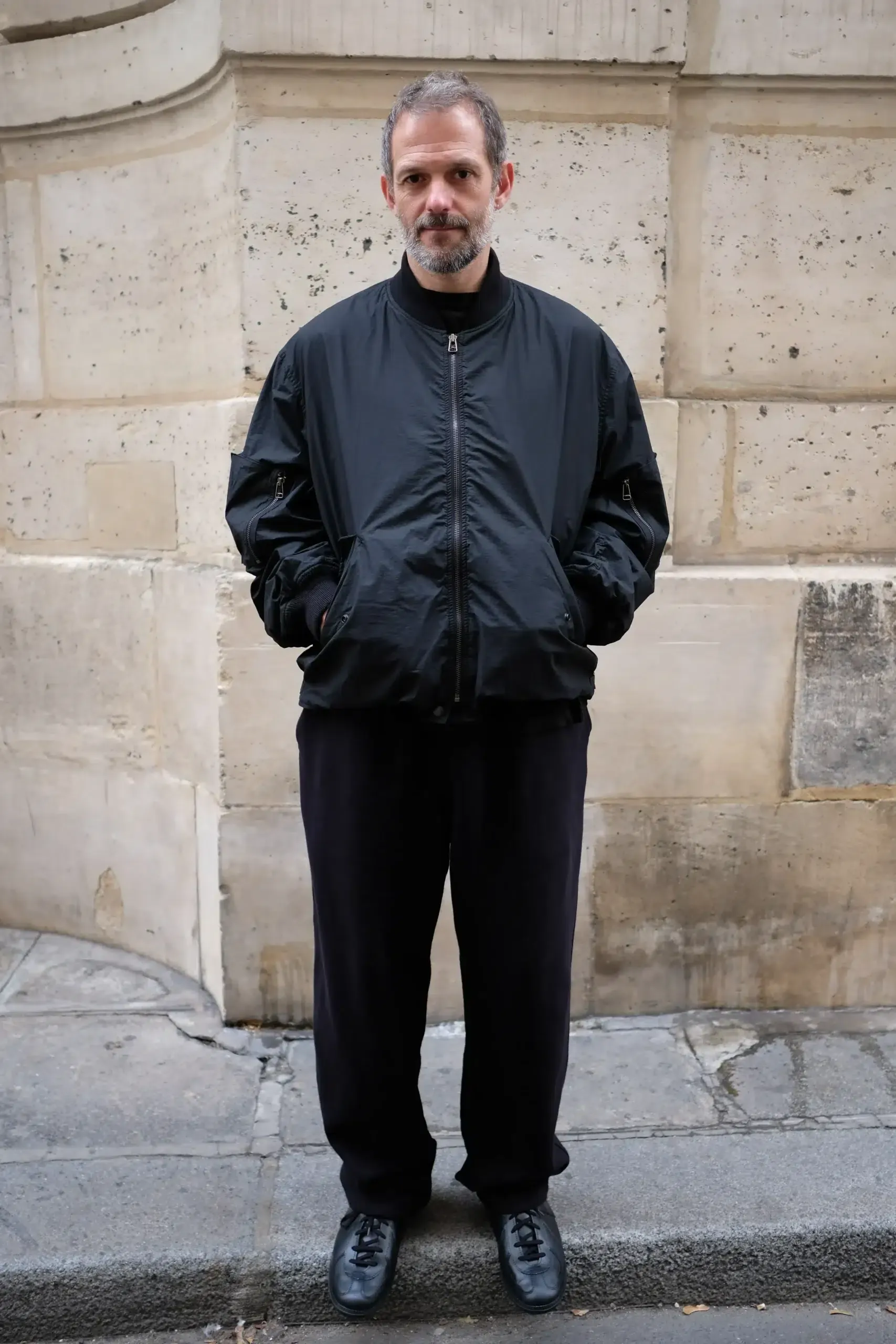 Comoli – Cotton Nylon Military Blouson E03-01032 – BLACK