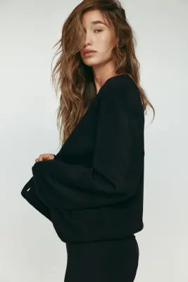 Gilet en maille fine - Noir — photo 2