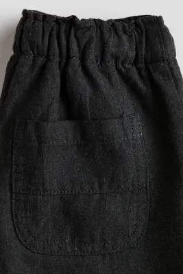 Lot de 2 pantalons jogger doublés en coton - Gris foncé/marron — photo 1