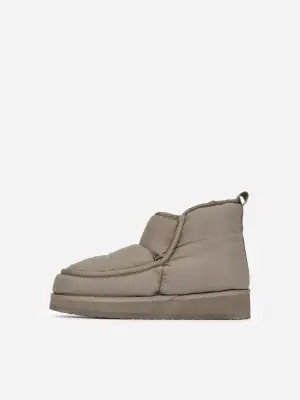 Bottines rembourrées - Taupe foncé — photo 3