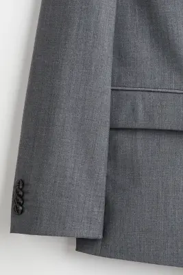 Veste Relaxed Fit à fermeture croisée - Gris — photo 2