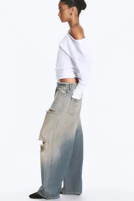Andromeda jean baggy ample taille basse - Bleu étoile de mer - Bleu moyen — photo 3