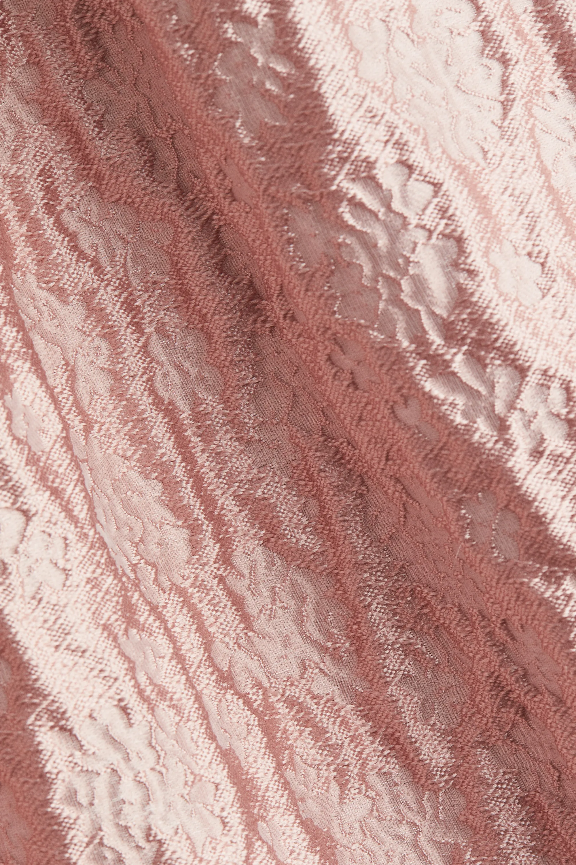 Robe à bretelles fines en tissu jacquard - Rose clair