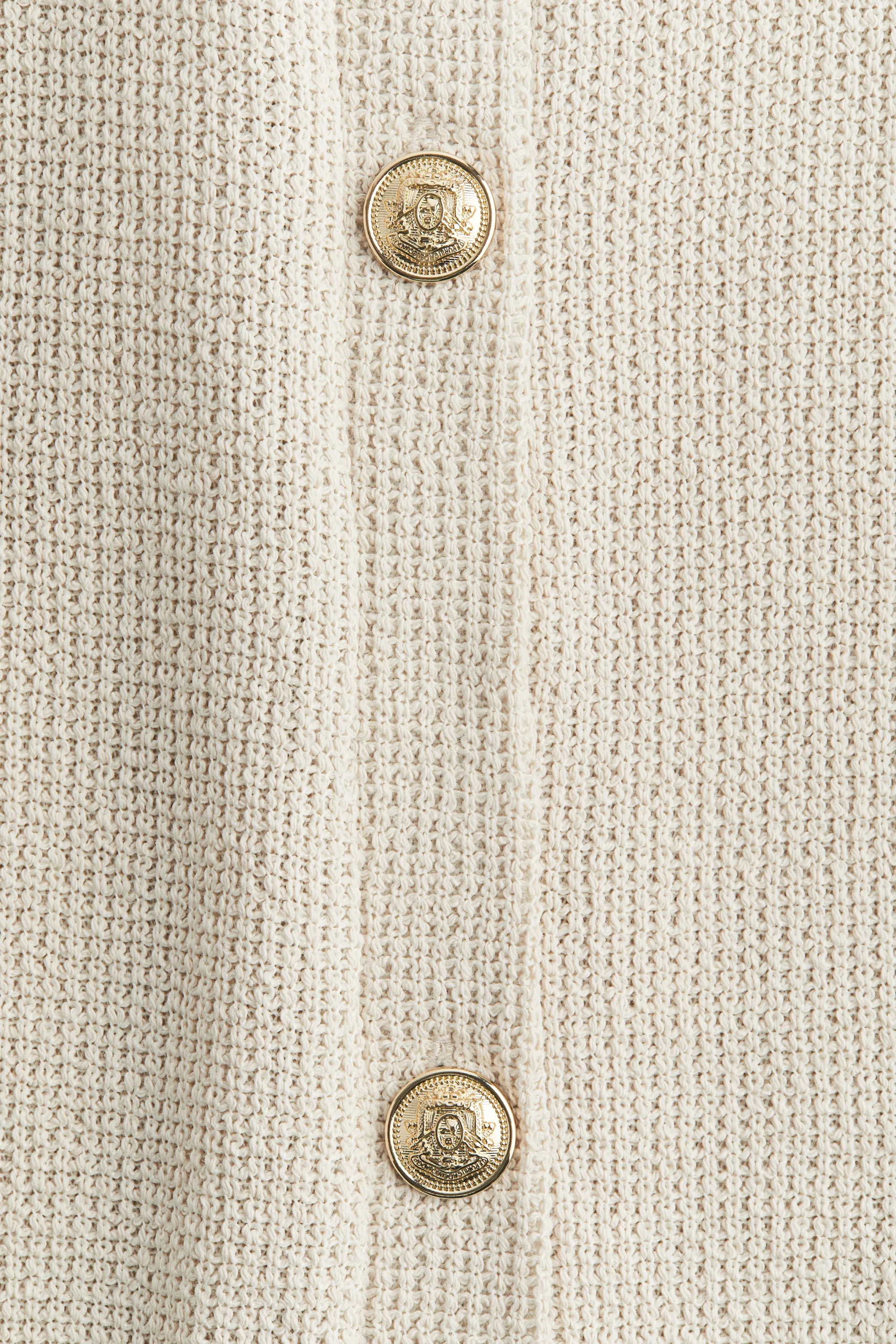 Gilet en jersey texturé - Beige clair