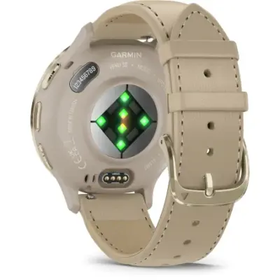 Garmin Venu 3S bracelet cuir lin + bracelet silicone lin 010-02785-55 — photo 5