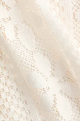 Crochet-look top - Beige clair — photo 4