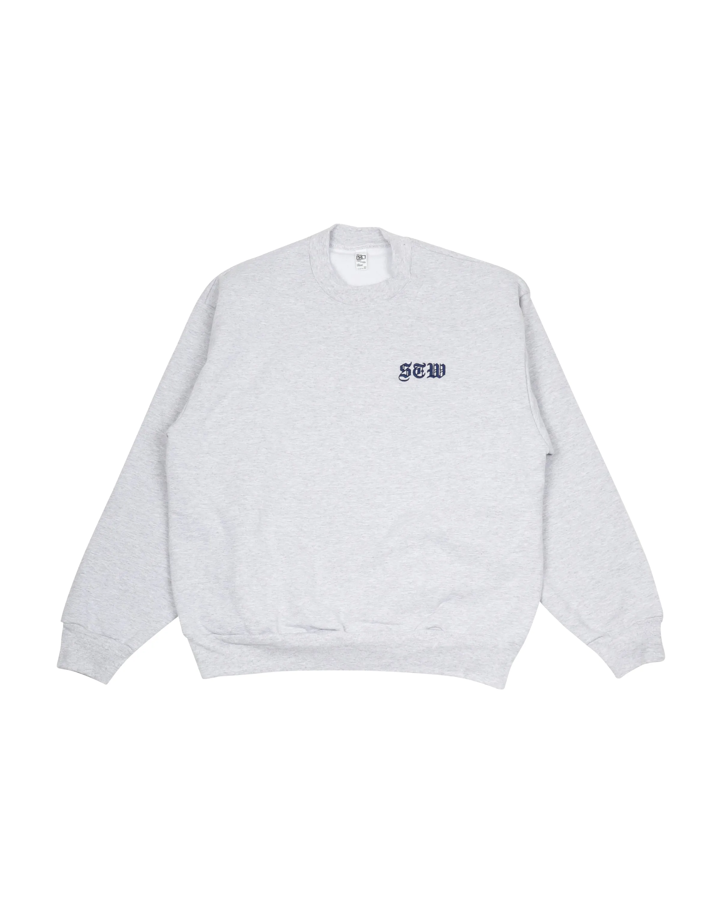 Crewneck Heather Grey STW Embroidered
