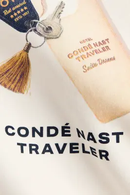 Sweat oversize imprimé - Crème/Condé Nast Traveller — photo 3