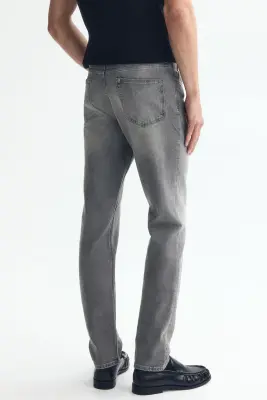 Slim Jeans - Gris denim — photo 2