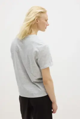 T-shirt Cooling Regular Fit - Gris clair chiné — photo 3