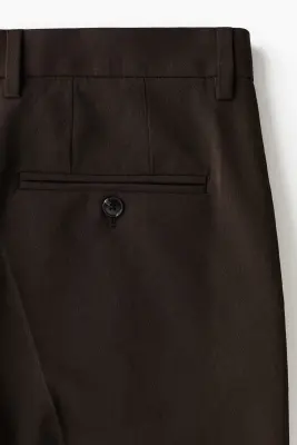 Pantalon chic Slim Fit - Marron foncé — photo 4