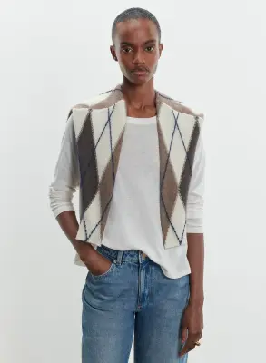 T-shirt en coton et cachemire — photo 3