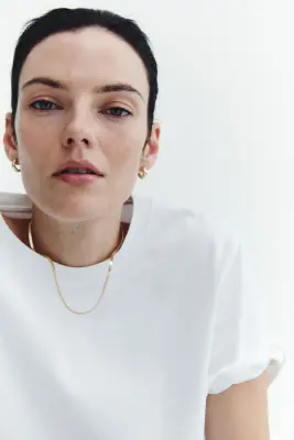 T-shirt en coton pima - Blanc — photo 1