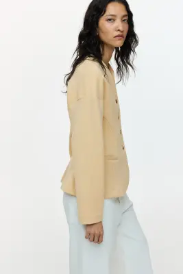 Blazer en jersey - Beige — photo 2