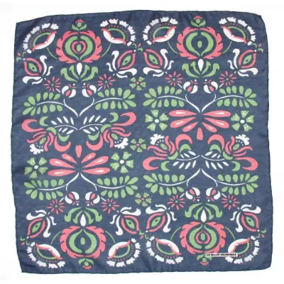 Foulard en soie mini Yulia gris - les Belles Vagabondes — photo 3