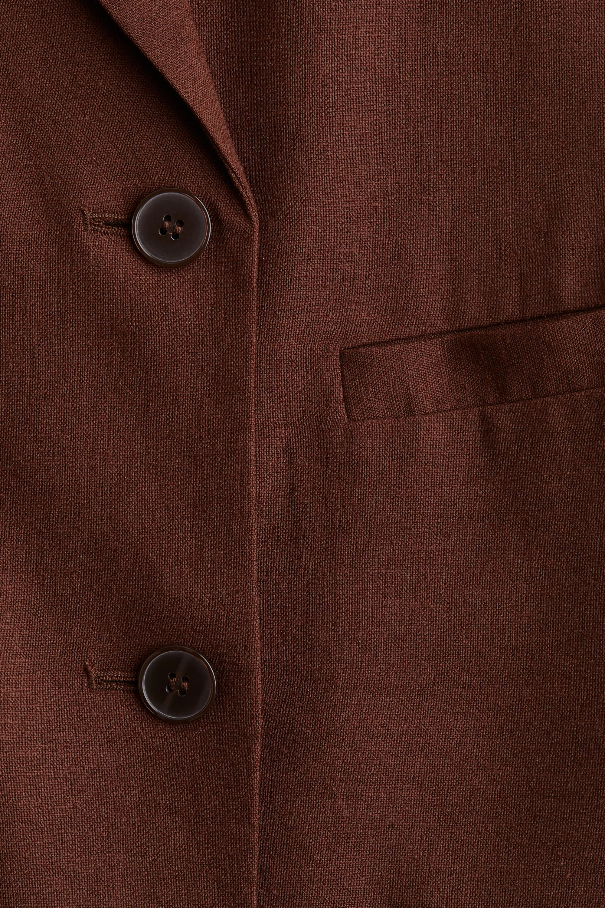 Gilet sans manches en lin mélangé - Marron