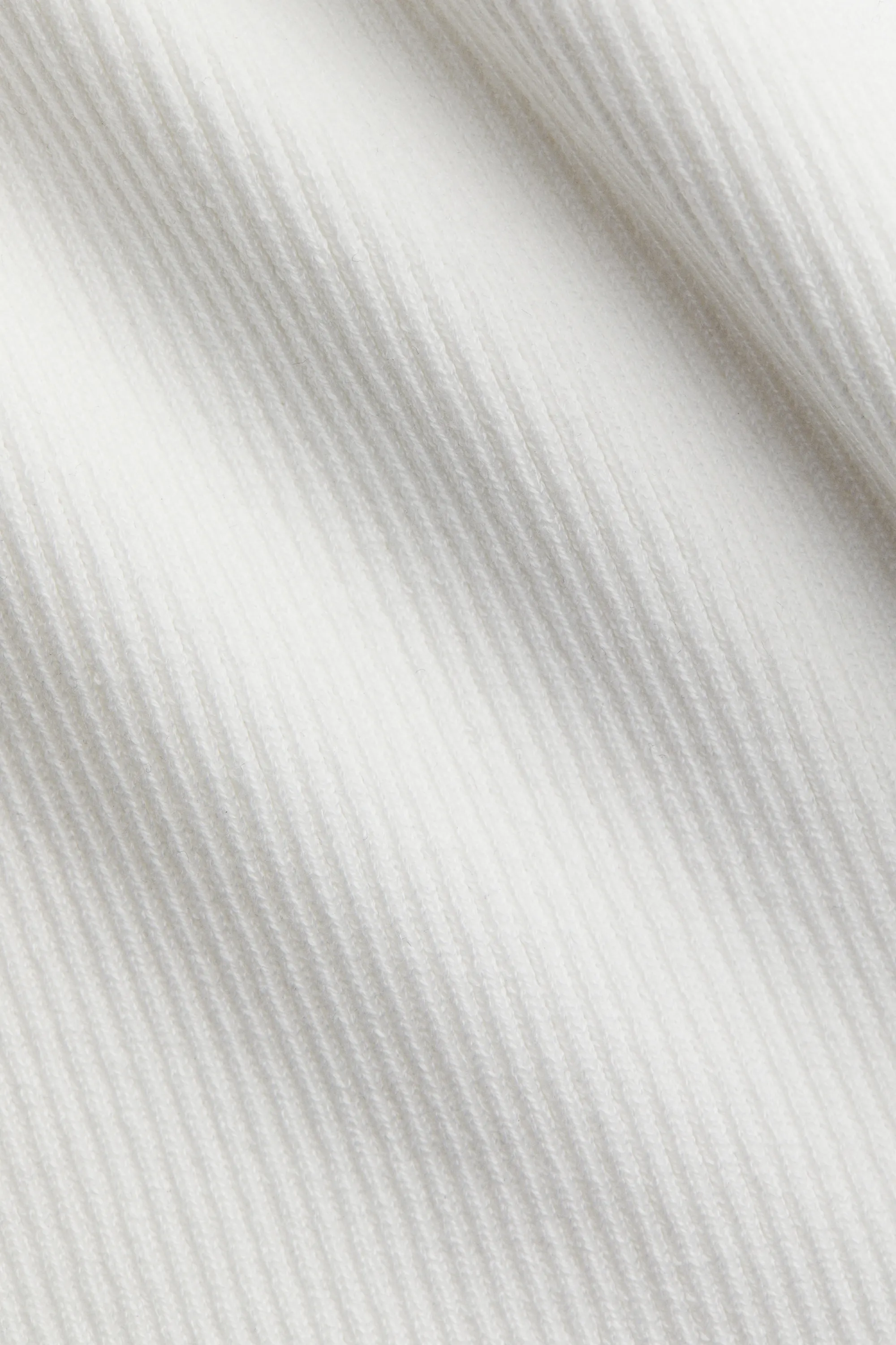 Robe épaules nues côtelée - Blanc