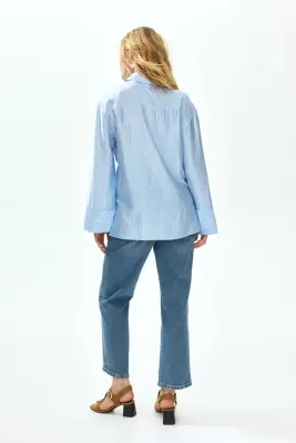 MAMA Straight Ankle Jeans - Bleu denim — photo 4