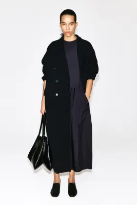 ROBE MIDI À TAILLE BASSE ET PANNEAU CONTRASTÉ - BLEU MARINE — photo 2