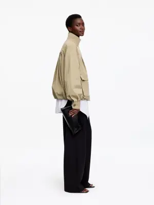 Veste-blouson - Beige — photo 3