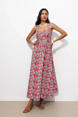 Robe longue imprimée Femme — photo 2