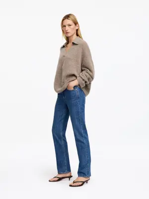 Pull en mélange de laine et d'alpaga - Beige — photo 2