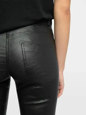 Pantalon Phlame Cuir Froissé — photo 5