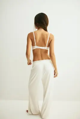 Soutien-gorge push-up en dentelle - Blanc — photo 3
