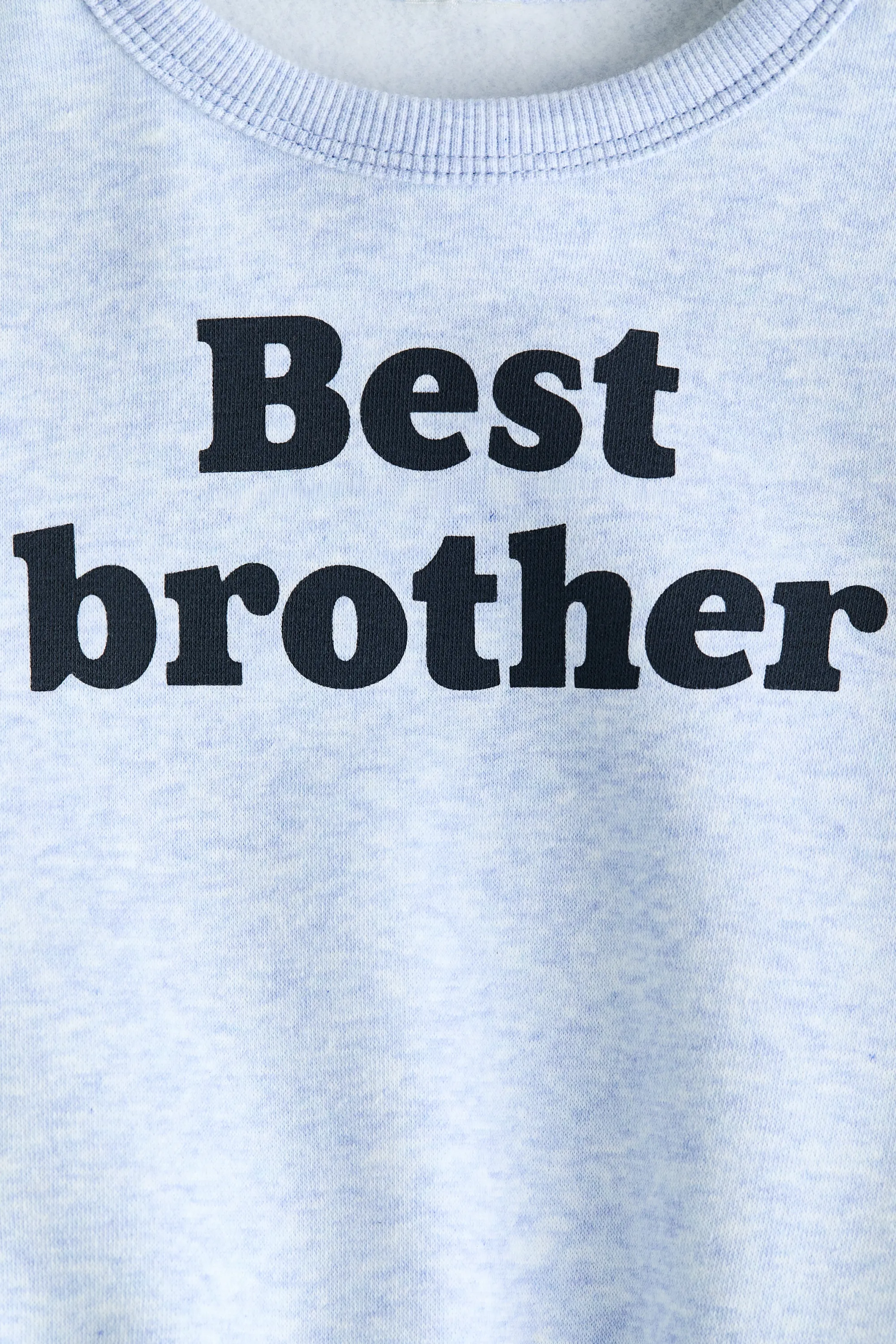 Sweat imprimé - Bleu clair/Best Brother
