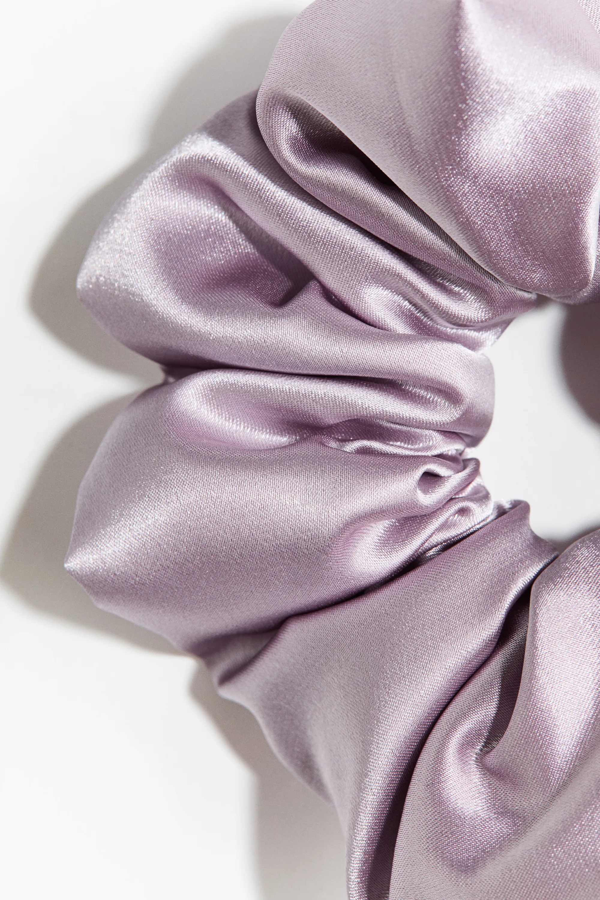 Chouchou en satin - Violet clair