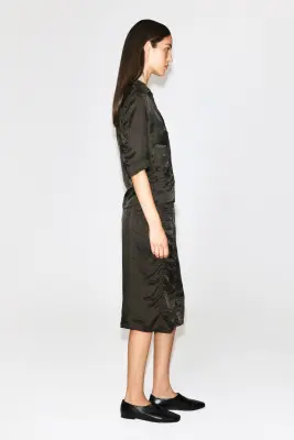 CHEMISE TEXTURÉE - BRUN — photo 4