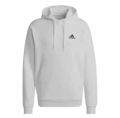 ADIDAS SWEAT CAPUCHE Blanc GRANDE LONGUEUR — photo 2