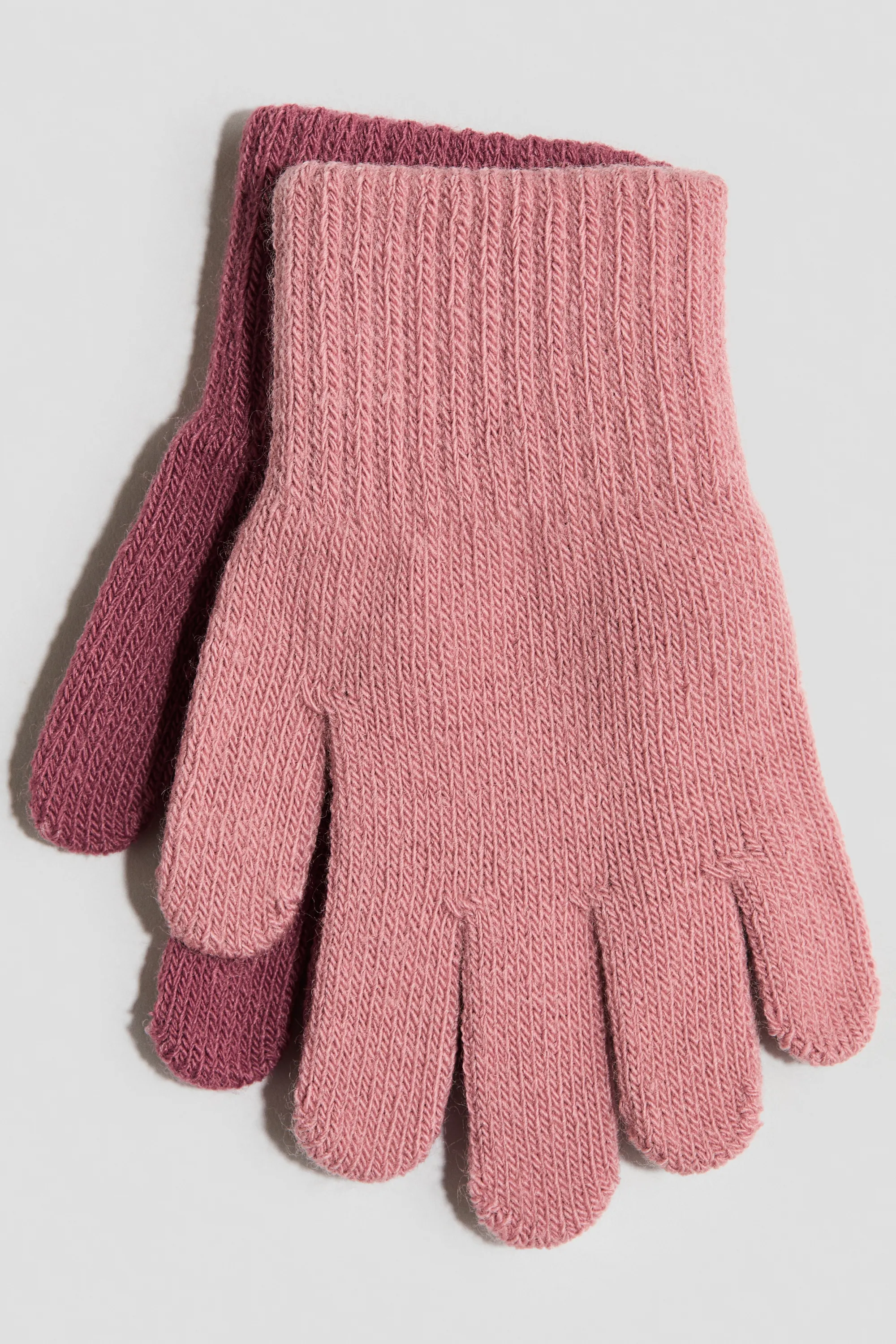 Lot de 3 paires de gants - Rose ancien/rose ancien foncé