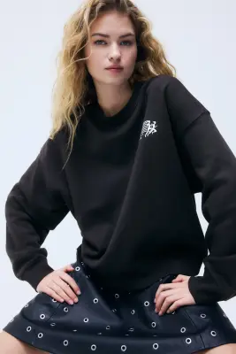 Sweat avec motif imprimé - Gris foncé/Sport Club — photo 2